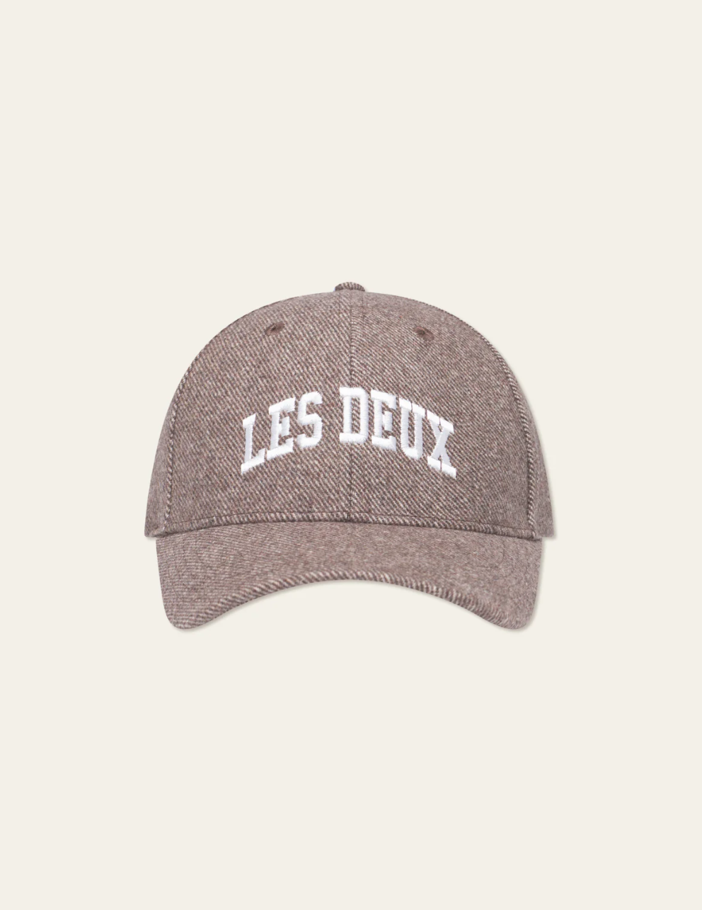 Les Deux Wool Baseball Cap Mountain Grey