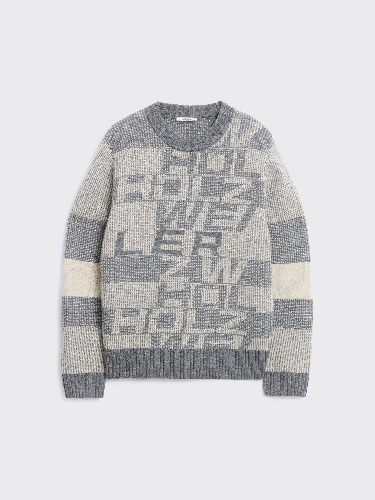 Lev Logo Crewneck Sweater Grey Mix