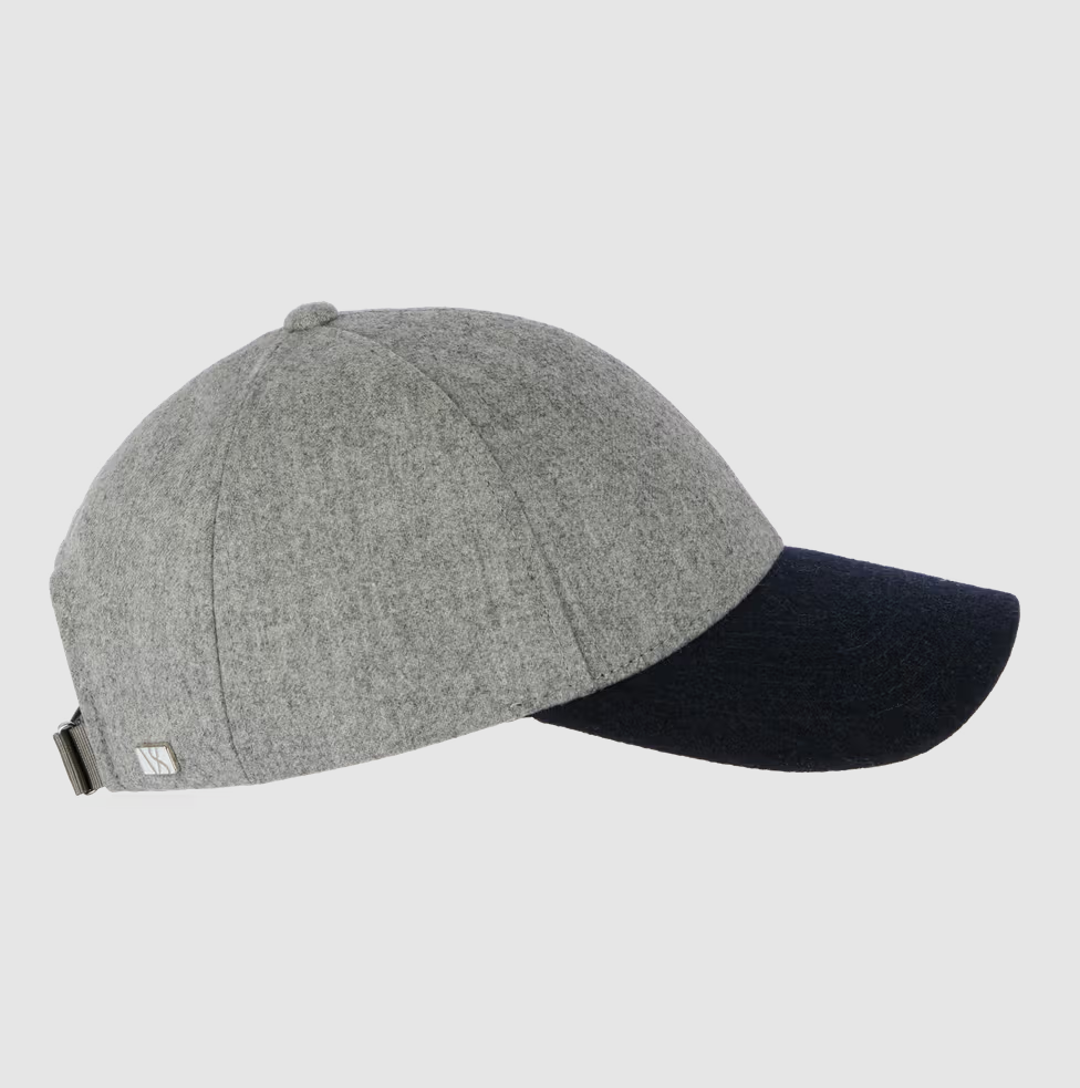 Legacy Structured Wool Clay Gray Dark Navy