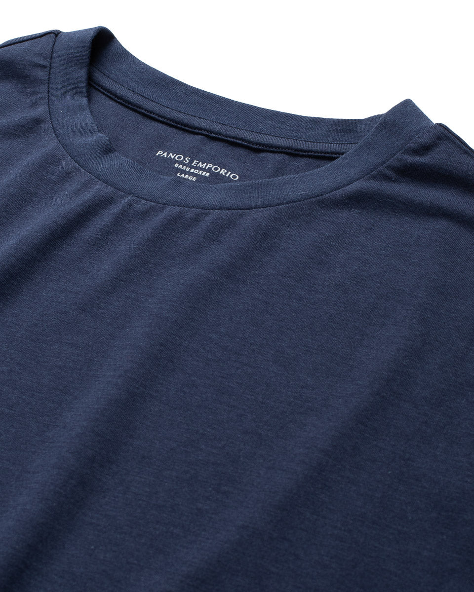 Bamboo/cotton Crew Tee Navy
