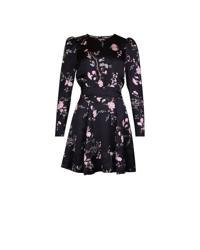 Satin Mini Dress PS26 Midnight Garden