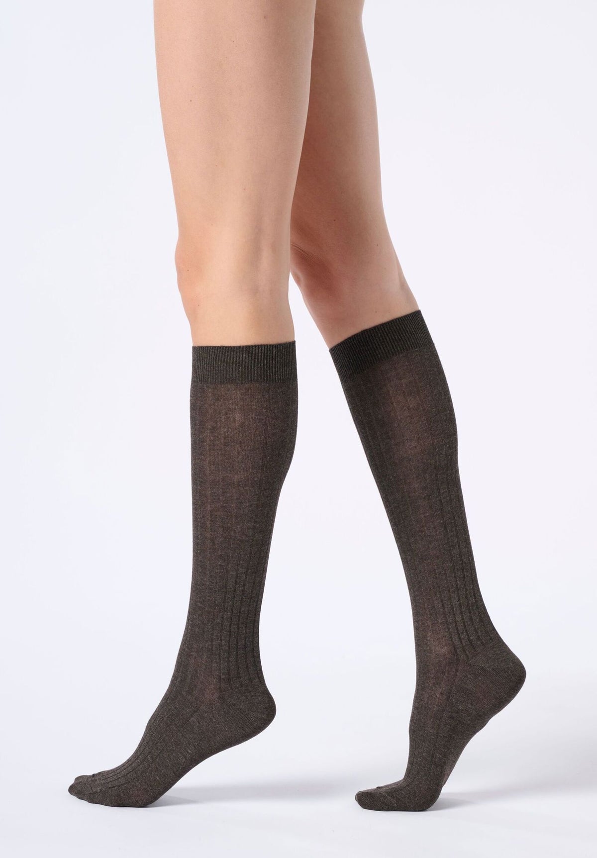 Oroblu Cashmere Light Knee-High Brown