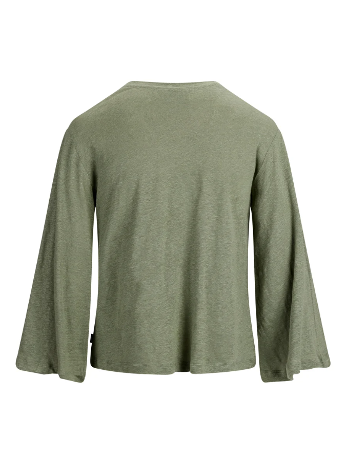 Heli Linen Tee Green