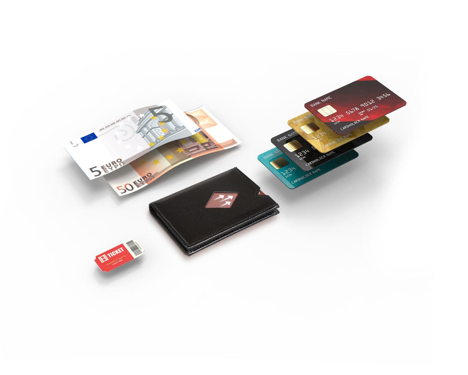 EXENTRI MINIWALLET Black