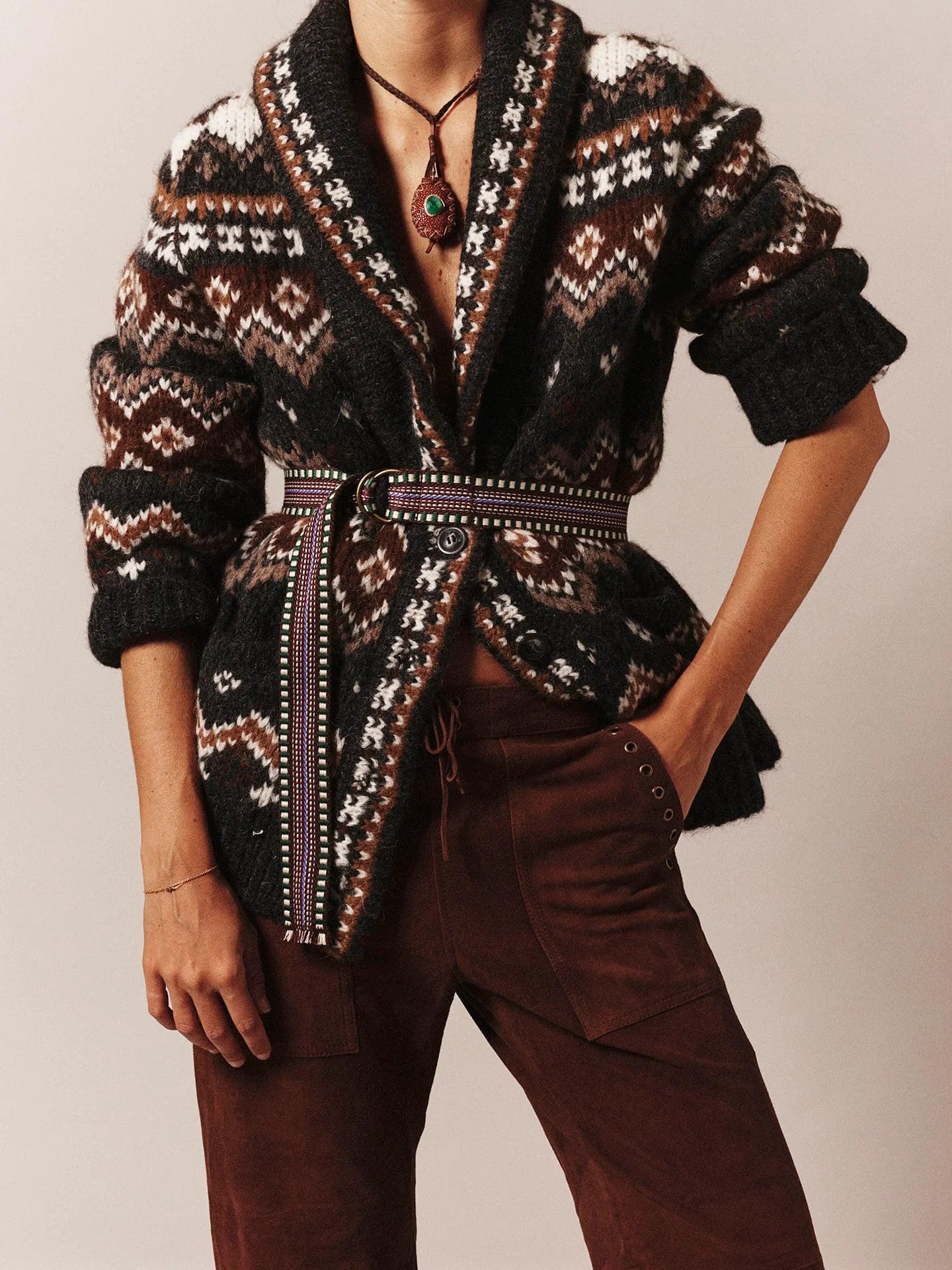 Stevie Belt Jade Brown