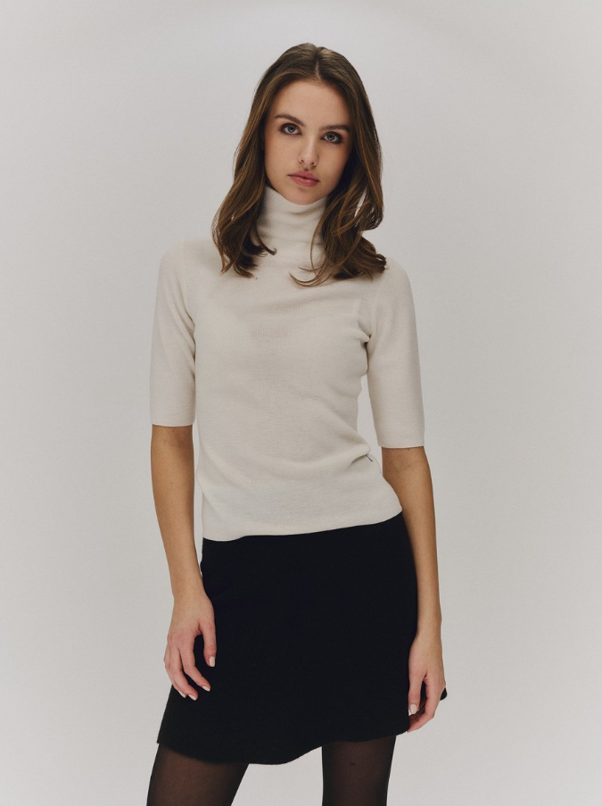 Melly Merino Tee White