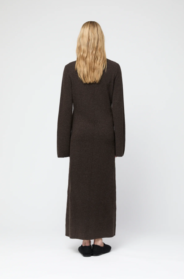 Turtleneck Toulon Maxi Dress Coffee