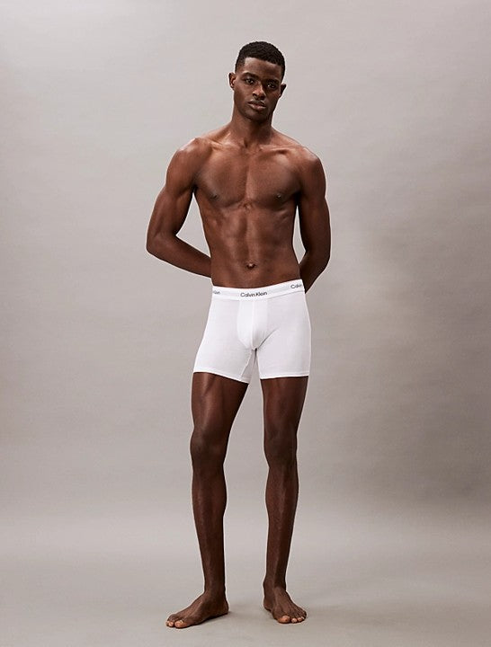 Boxer Brief 3PK Icon Cotton Stretch White
