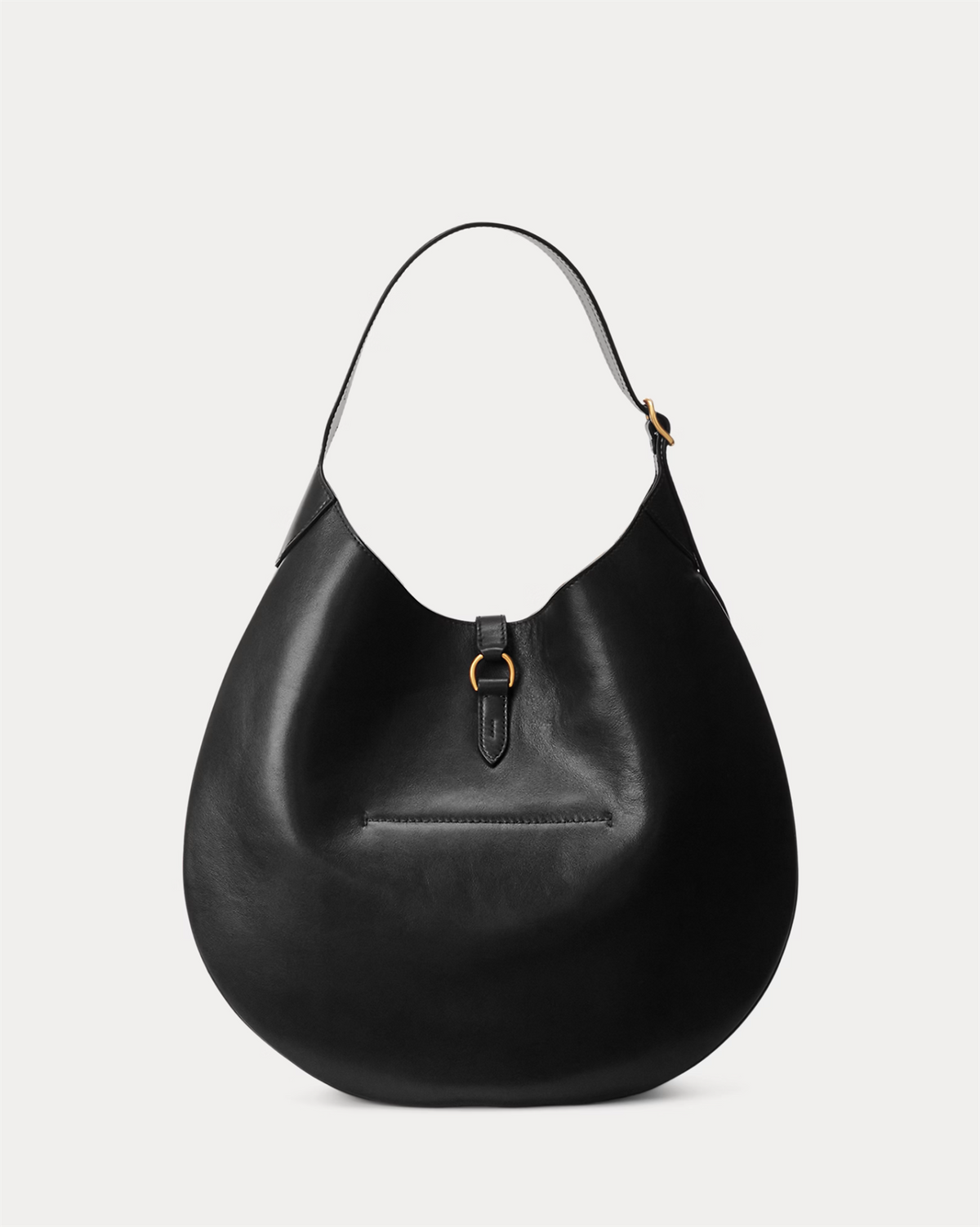 Polo ID Large Calfskin Shoulder Bag Black