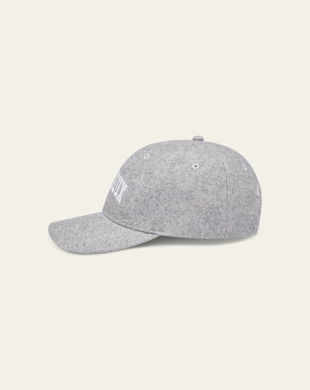 Les Deux Wool Baseball Cap Grey Melange