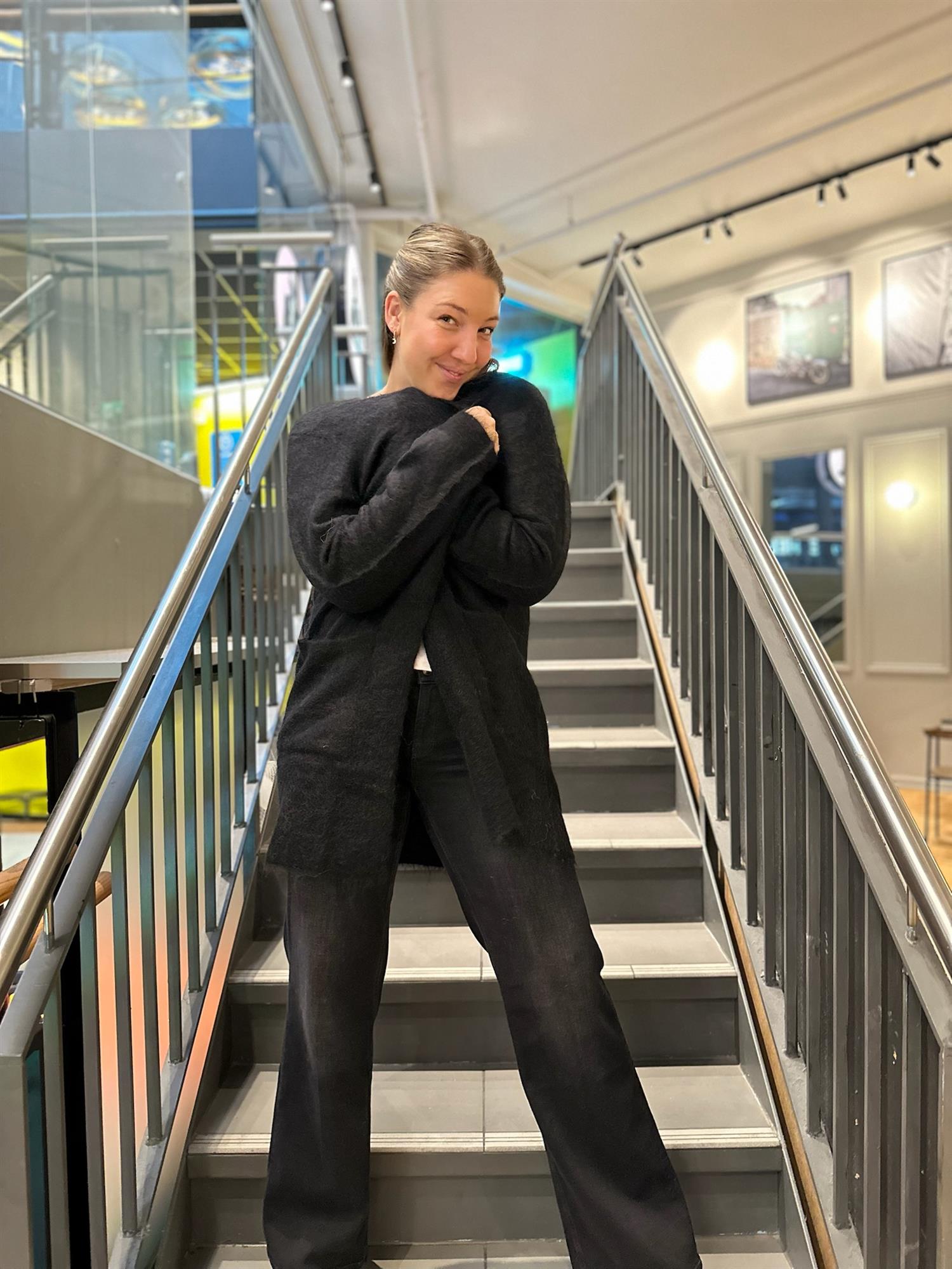 Butty Mohair Cardigan Black