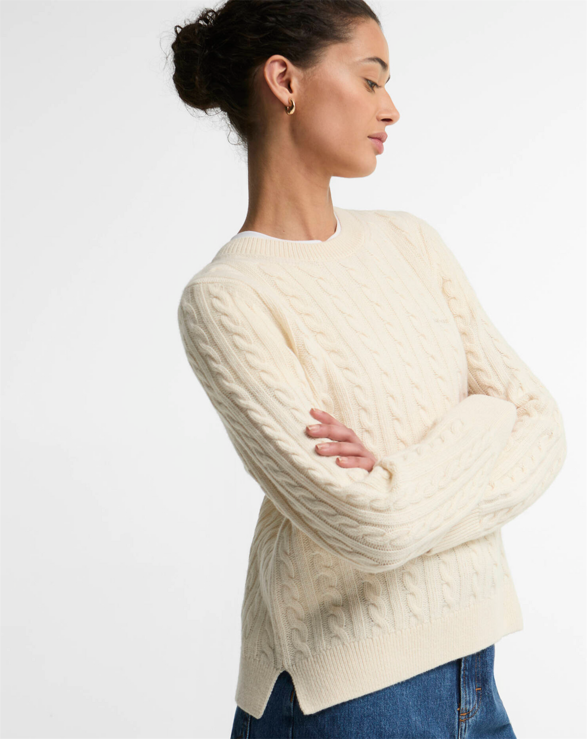 Ashdown Knitted Jumper Ecru