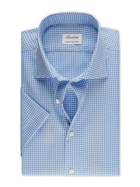 Checked Oxford Fitted Body Shirt SS