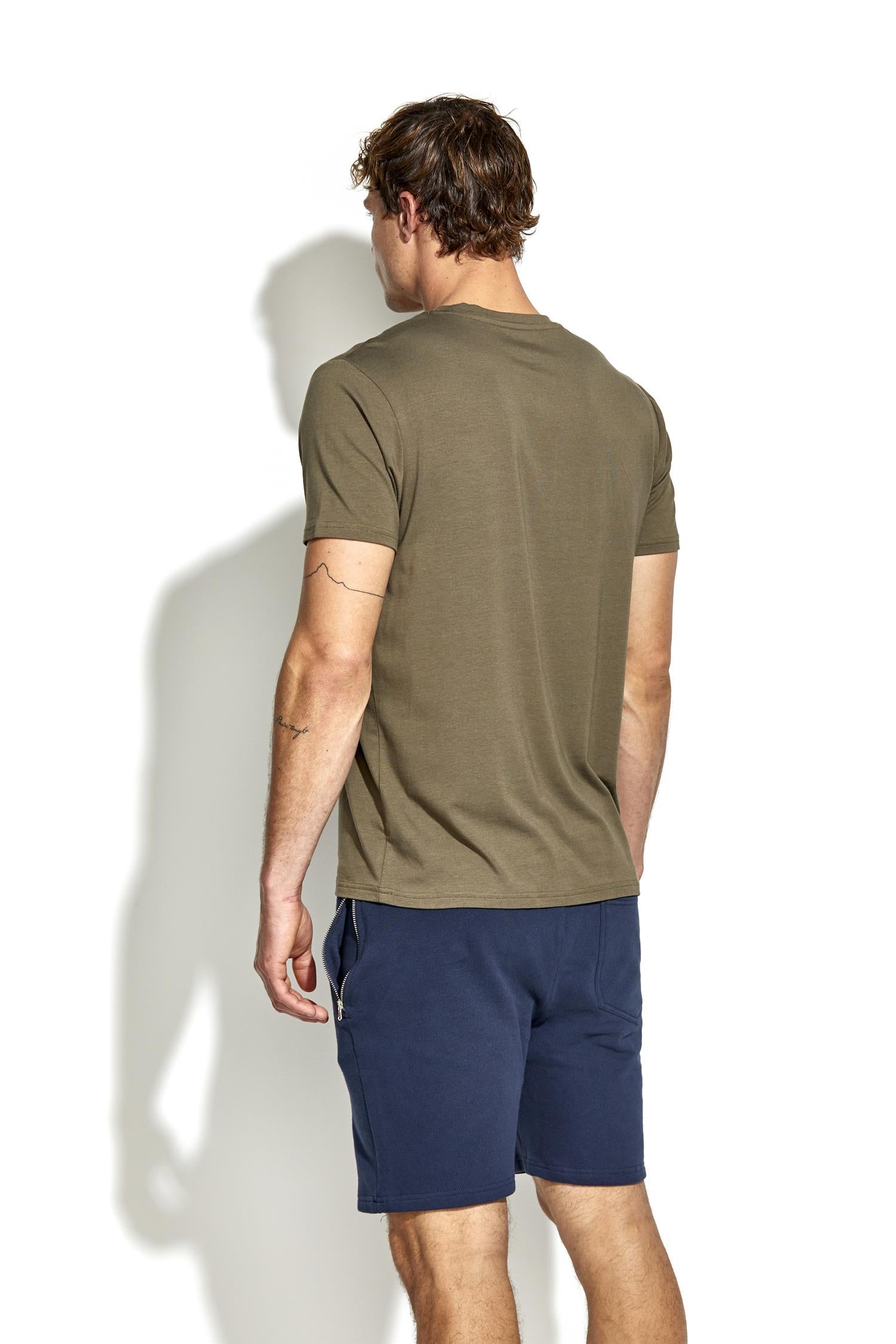Bamboo/cotton Crew Tee Olive