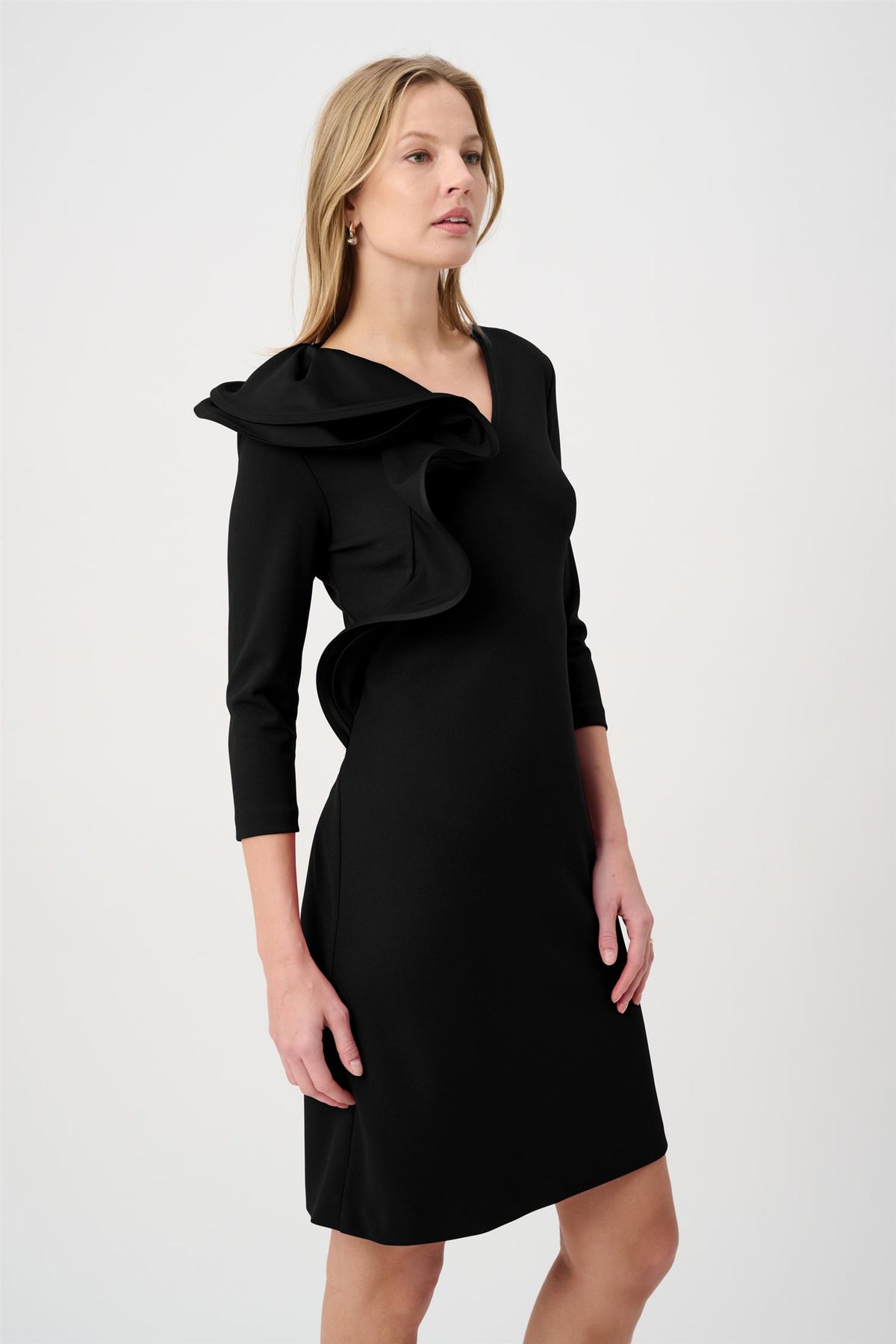 Statement Ruffle A-Line Dres
