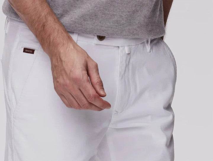 Werno satin chino white