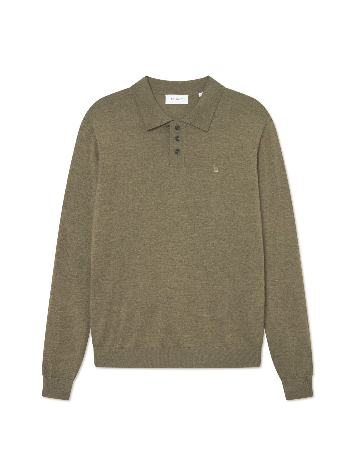 Greyson Merino Polo Knit Military Olive