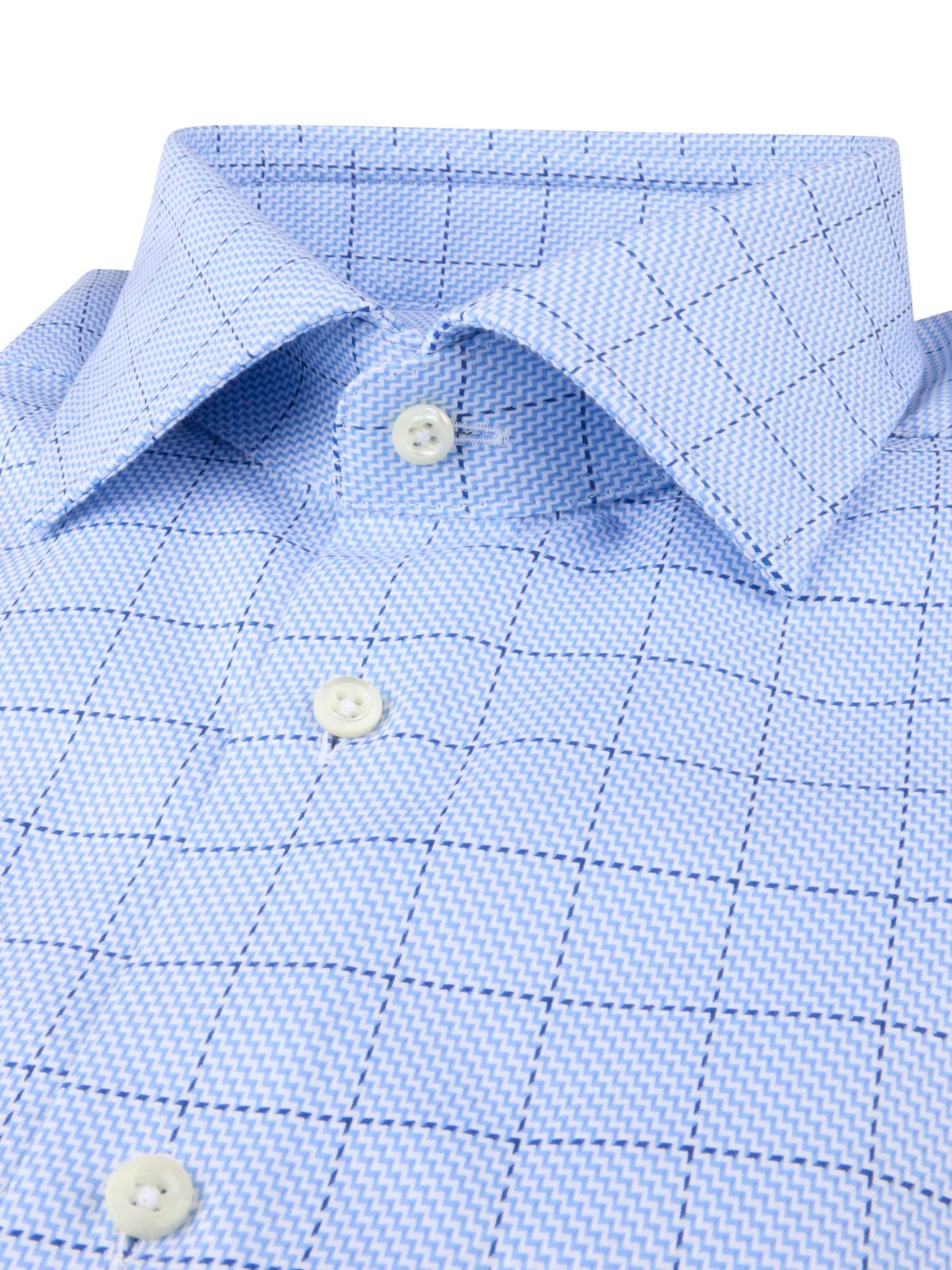 Regular Light blue check Navy