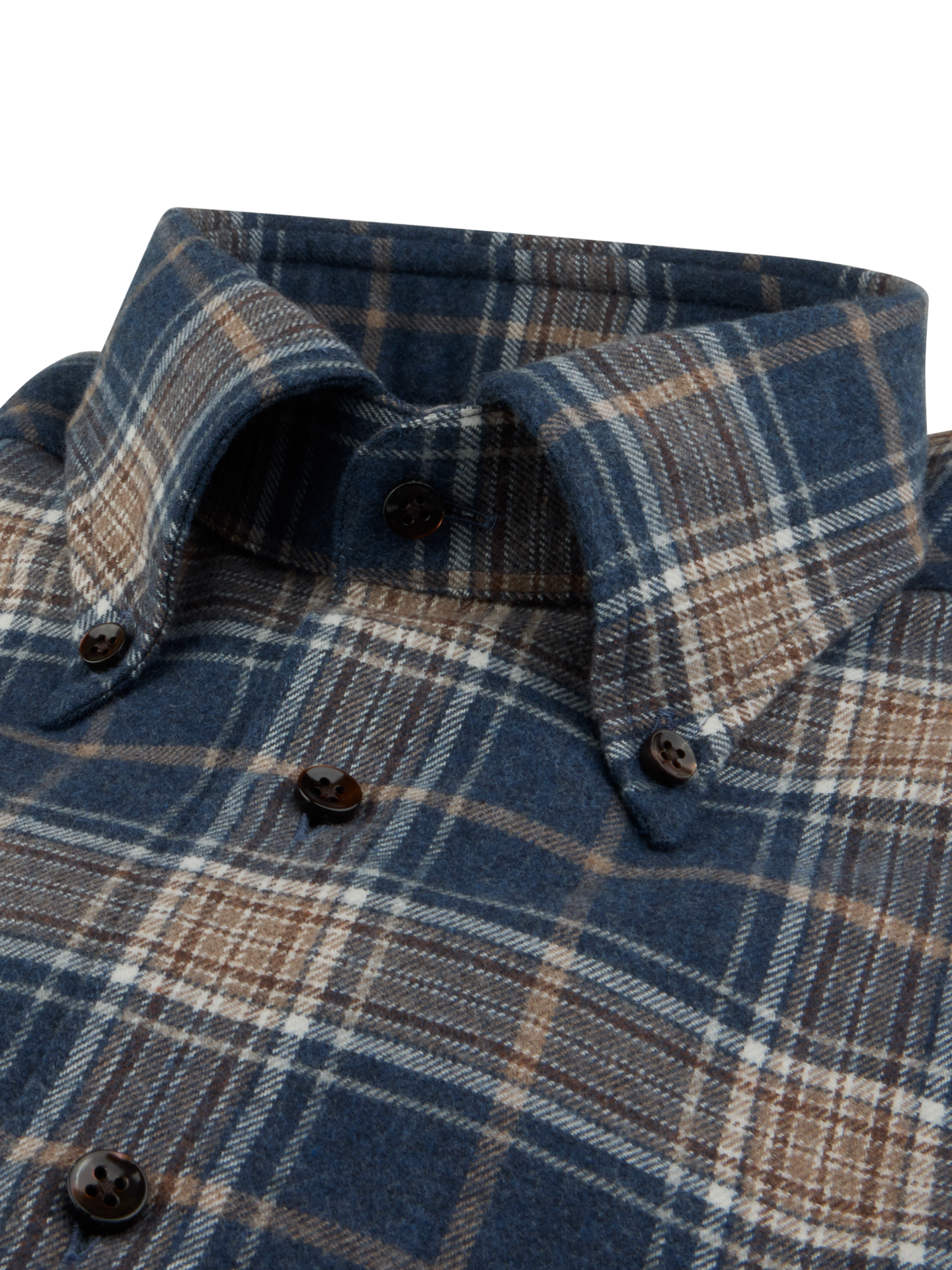 Dark blue Checked Regular Flannel Shirt