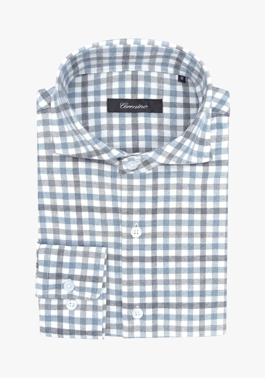Enzo Flannel Shirt Blue Check