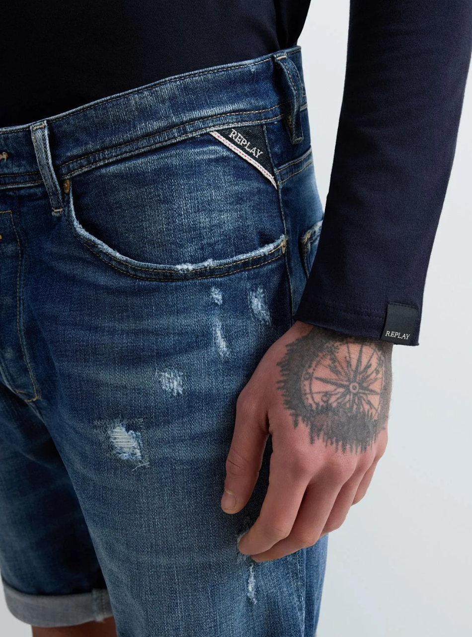 RBJ.981 Short Rip Denim