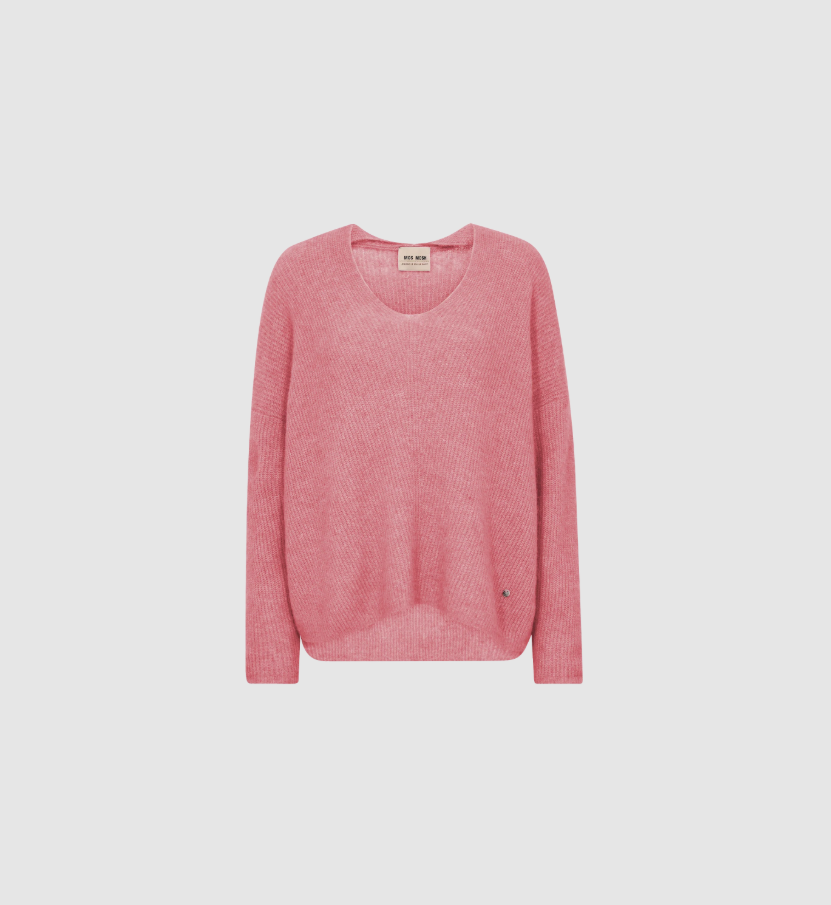 Mmthora V-Neck Knit Dusty Rose
