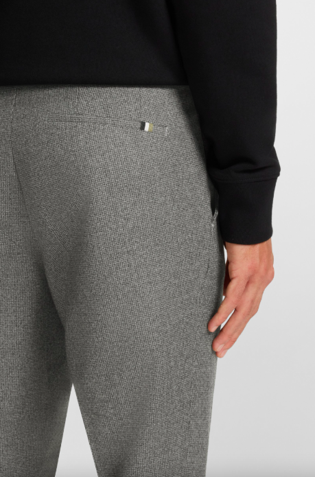 Genius Micro Patterned Wool Pant