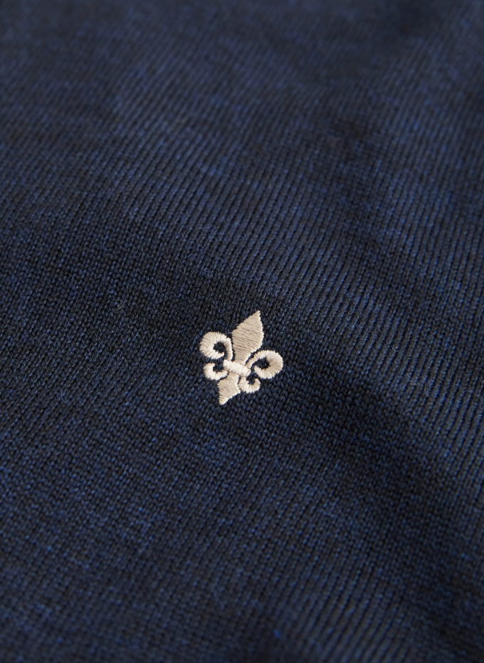 Merino John Zip Navy