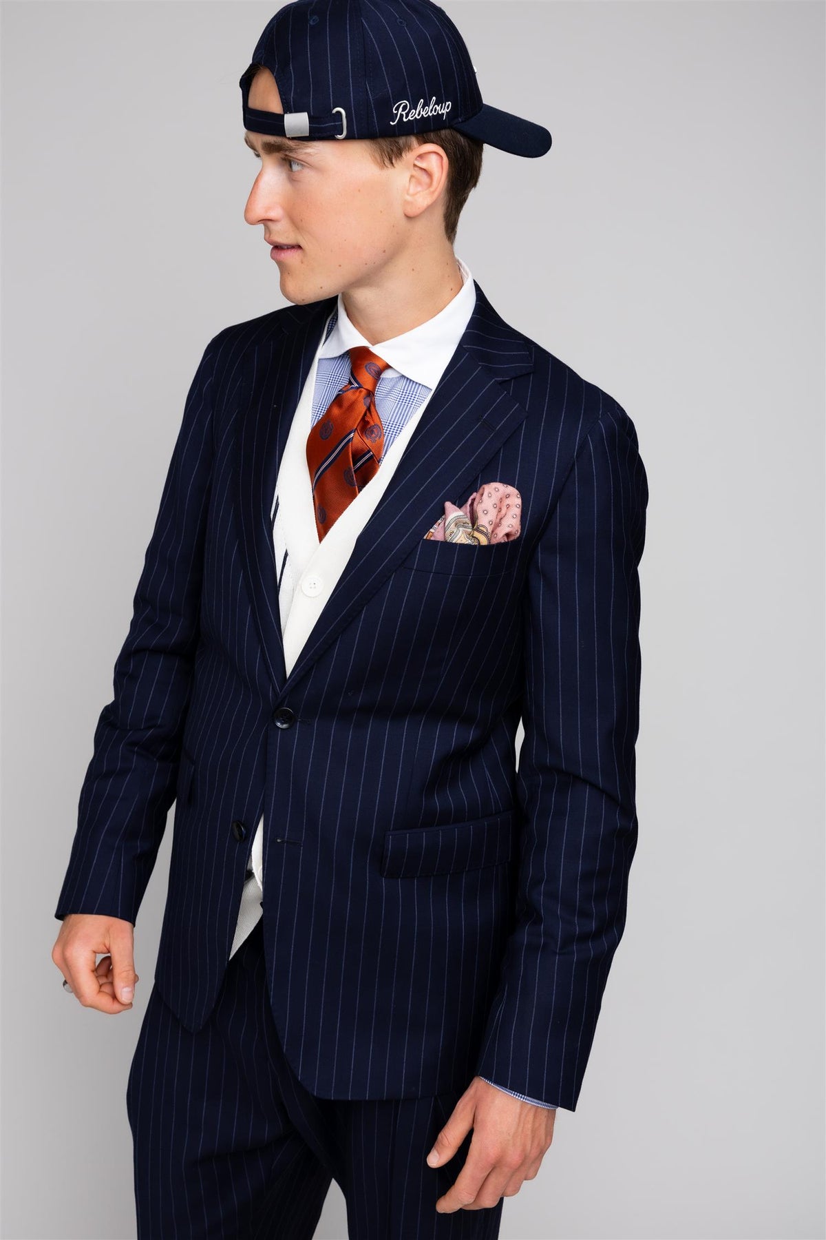 Lucas SB Blazer Navy Pinstripe
