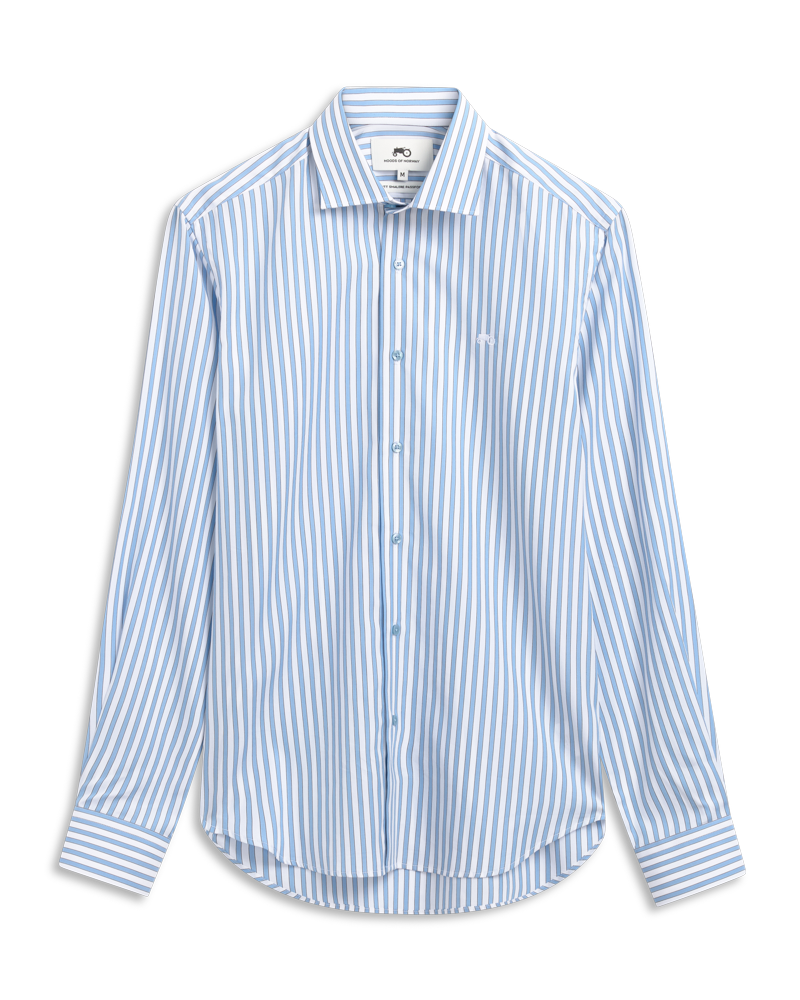 Bold Stripe Blue Shirt