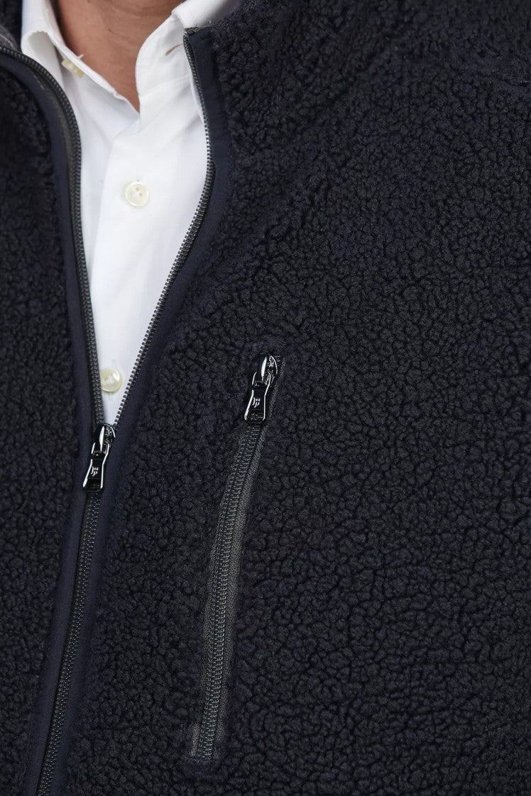 PILE FLEECE JACKET NAVY