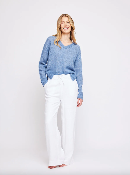 IMMI LINEN PANT White