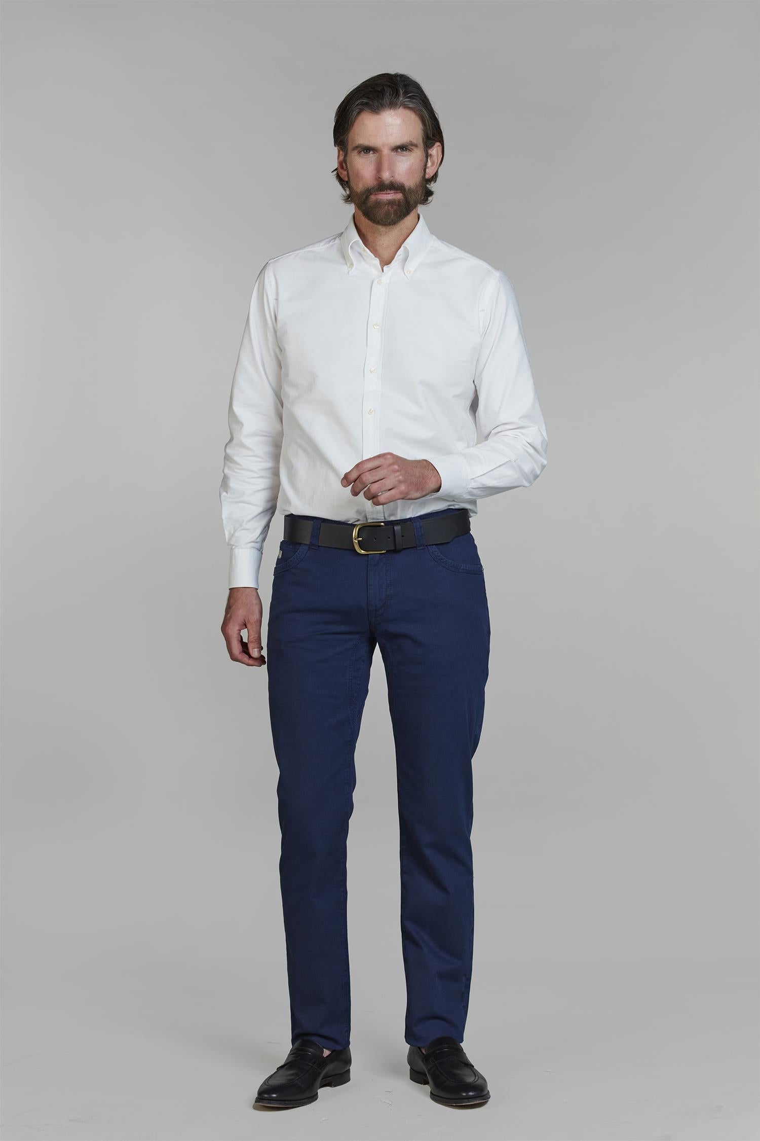 5-PKT Cut`n Sew Fiji Print Dark Blue