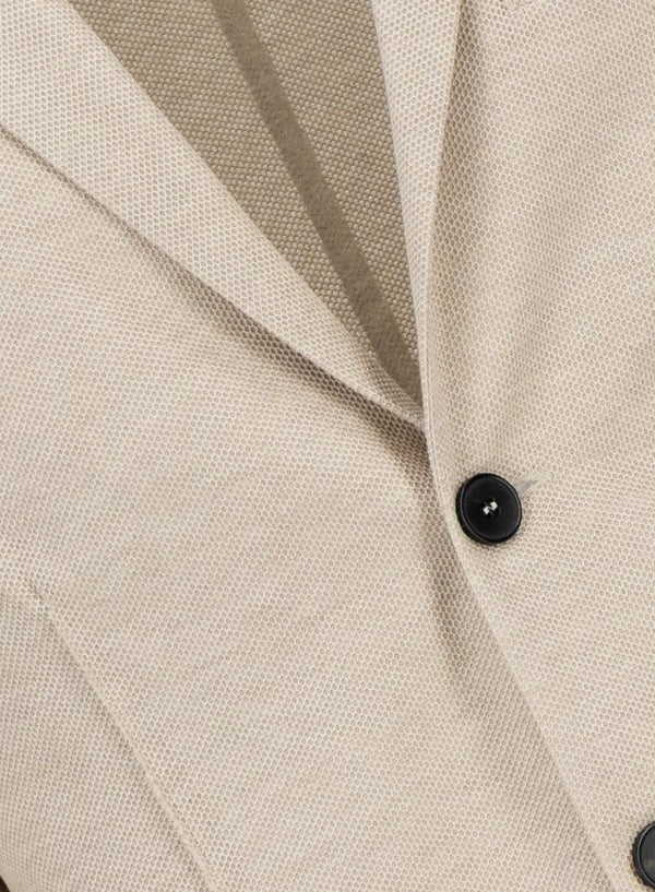 BLAZER HONEYCOMB CRAFTED WITH LORO PIANA FABRIC CREAM