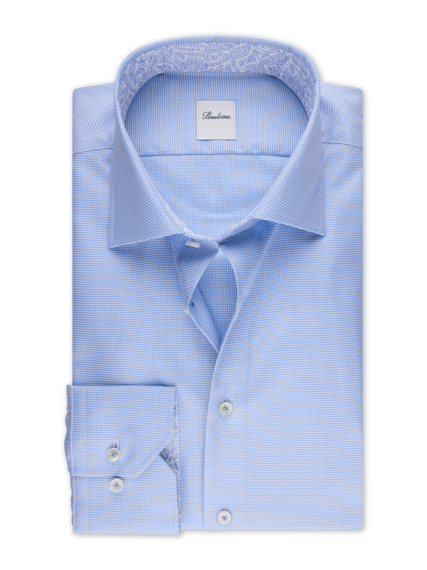 Light blue Twill Shirt with Contrast Regular
