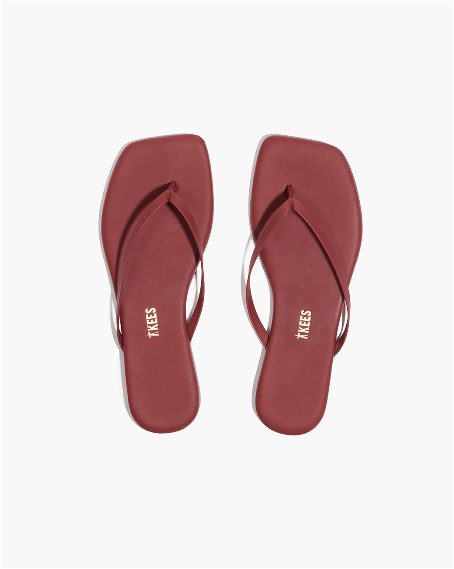 TKEES Square Toe Lily Burgundy
