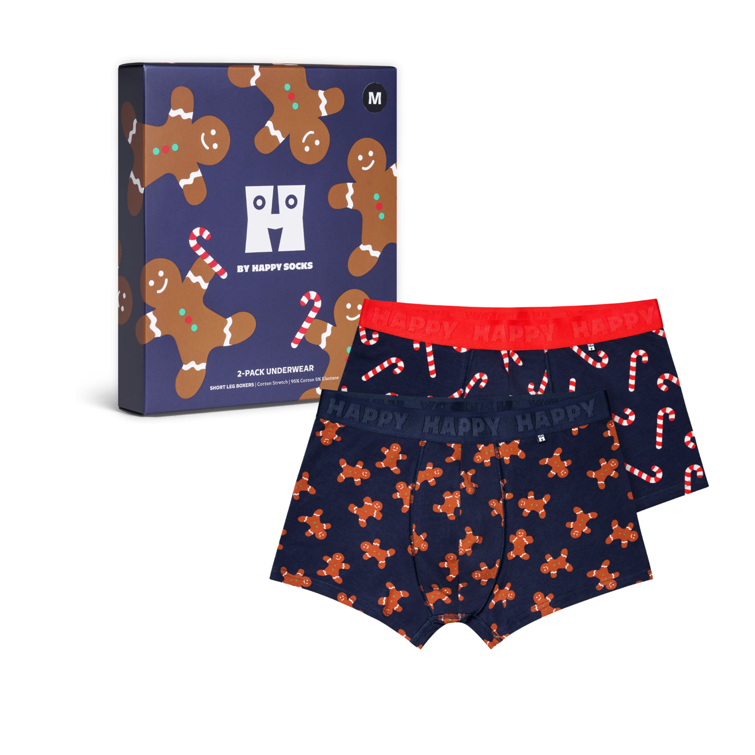 2-Pack Gingerbread Short Boxers Gift Set
