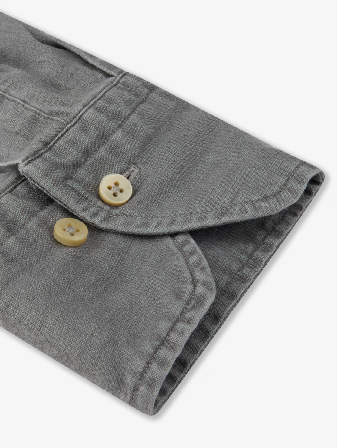 Casual Grey Denim Regular Shirt