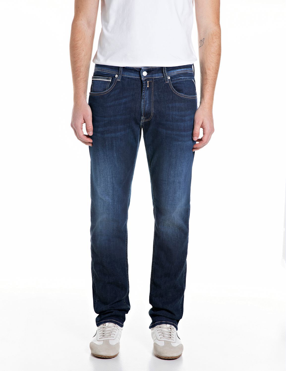 Grover Straight Fit Power Stretch 214 Dark Blue