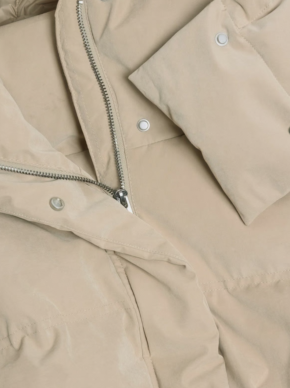 Steilia Brushed Down Jacket Beige