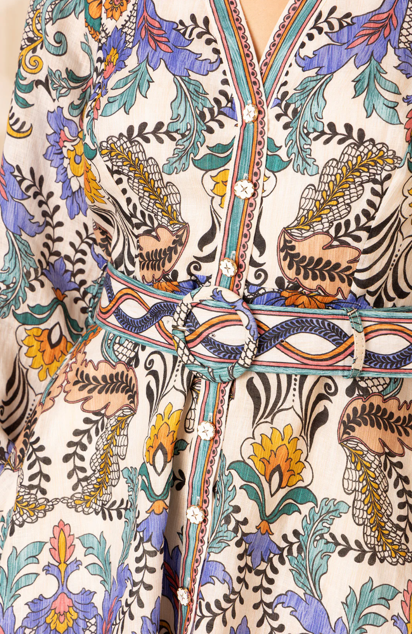 Ryann Linen Dress - Ivory