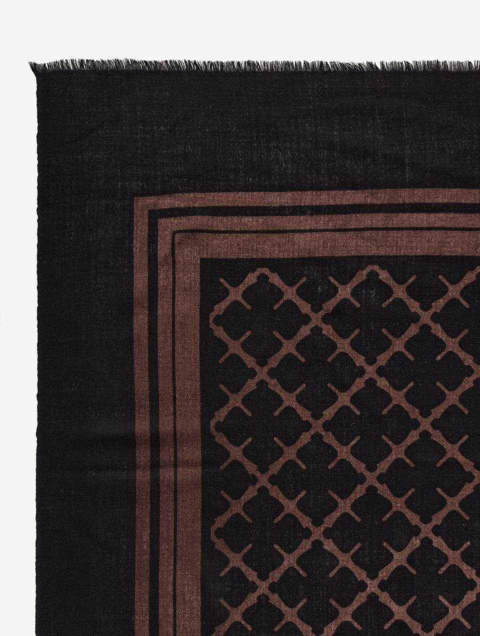 CORNELIS Wool Scarf - Dark Chocolate