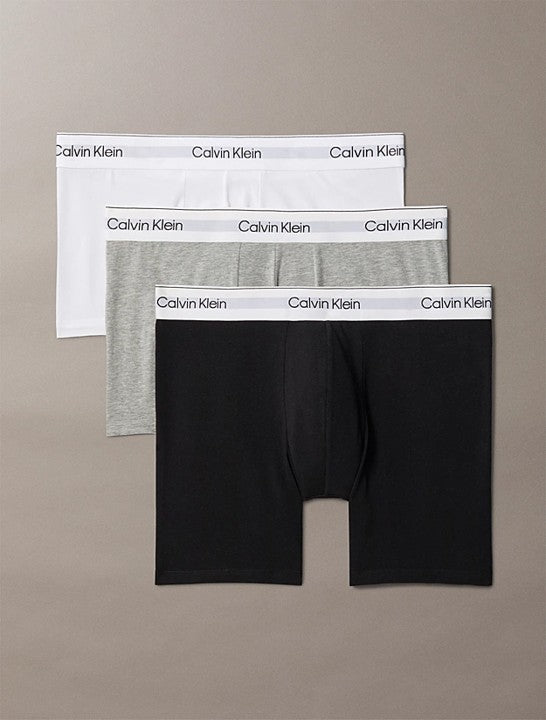 Boxer Brief 3PK Grey Heather White Black