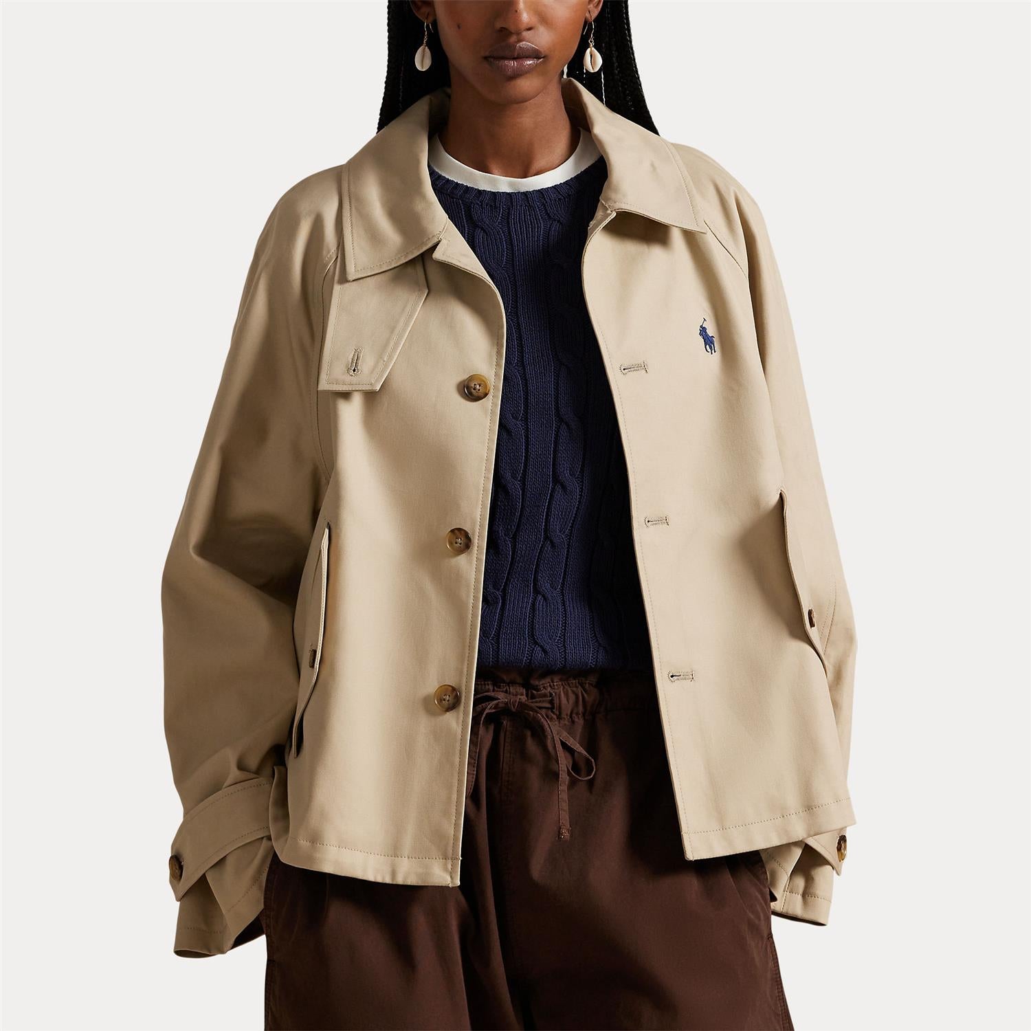 Cotton Twill Jacket Beige