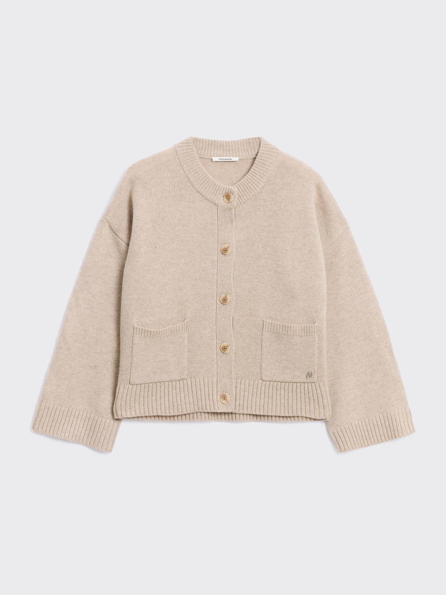 Julia Wide Cardigan Ecru Mix