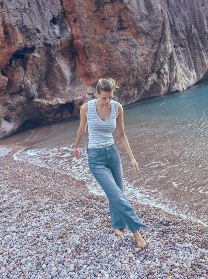 Mmelle V-Neck Tank Top Skyway