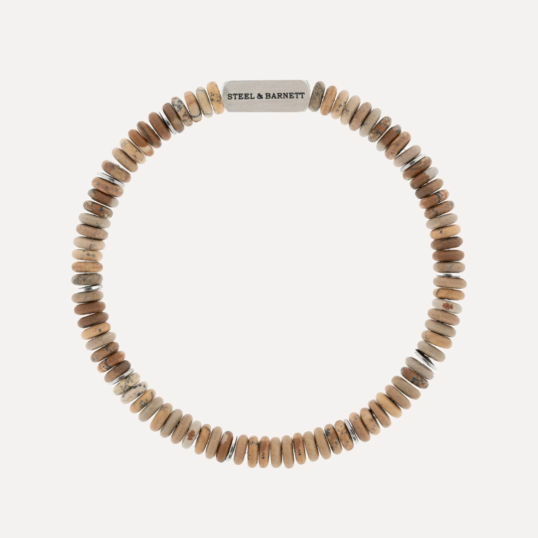 Stones Bracelet Two Tone Matt Wood
