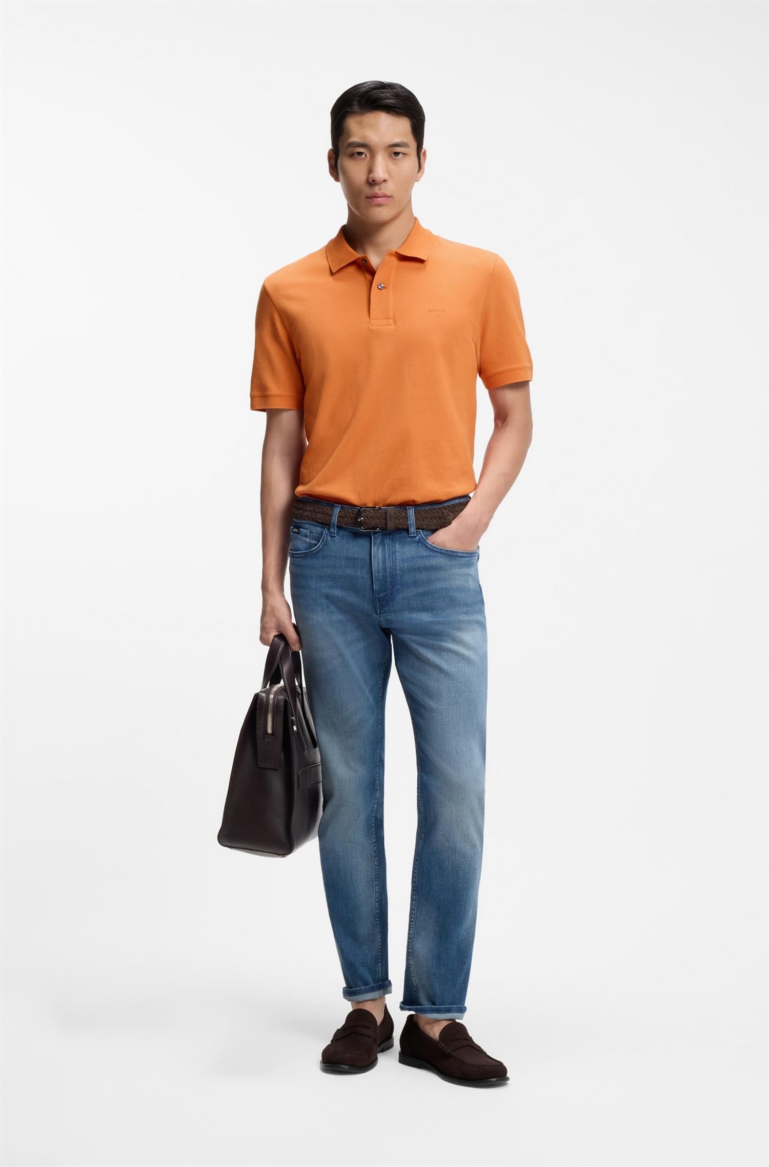 Pallas Piquet Polo Shirt Medium Orange
