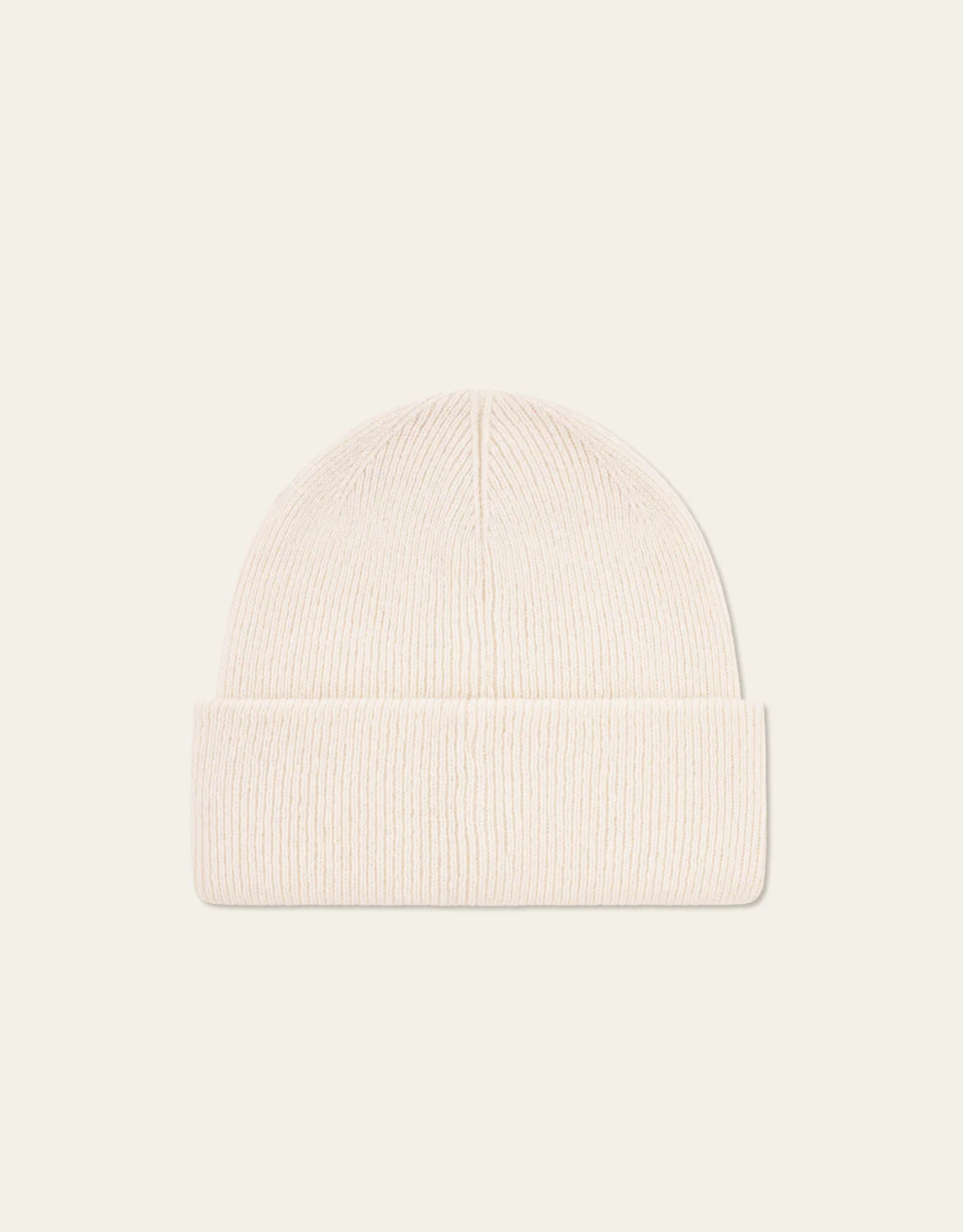 Wayne Embroidered Beanie Ivory