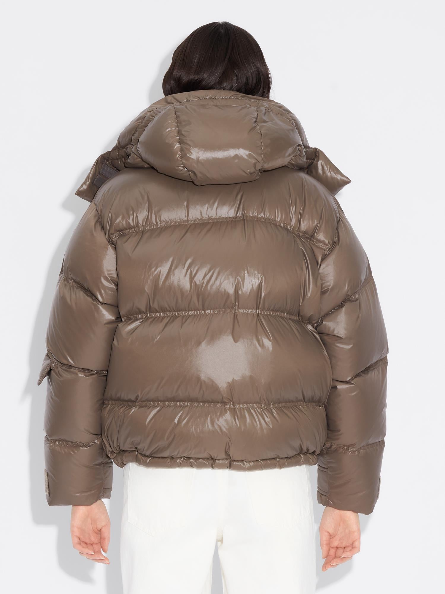 Steilia Short Down Jacket Brown